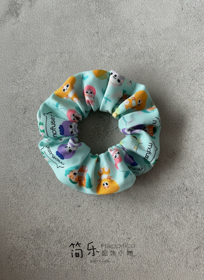 Kawaii character scrunchy