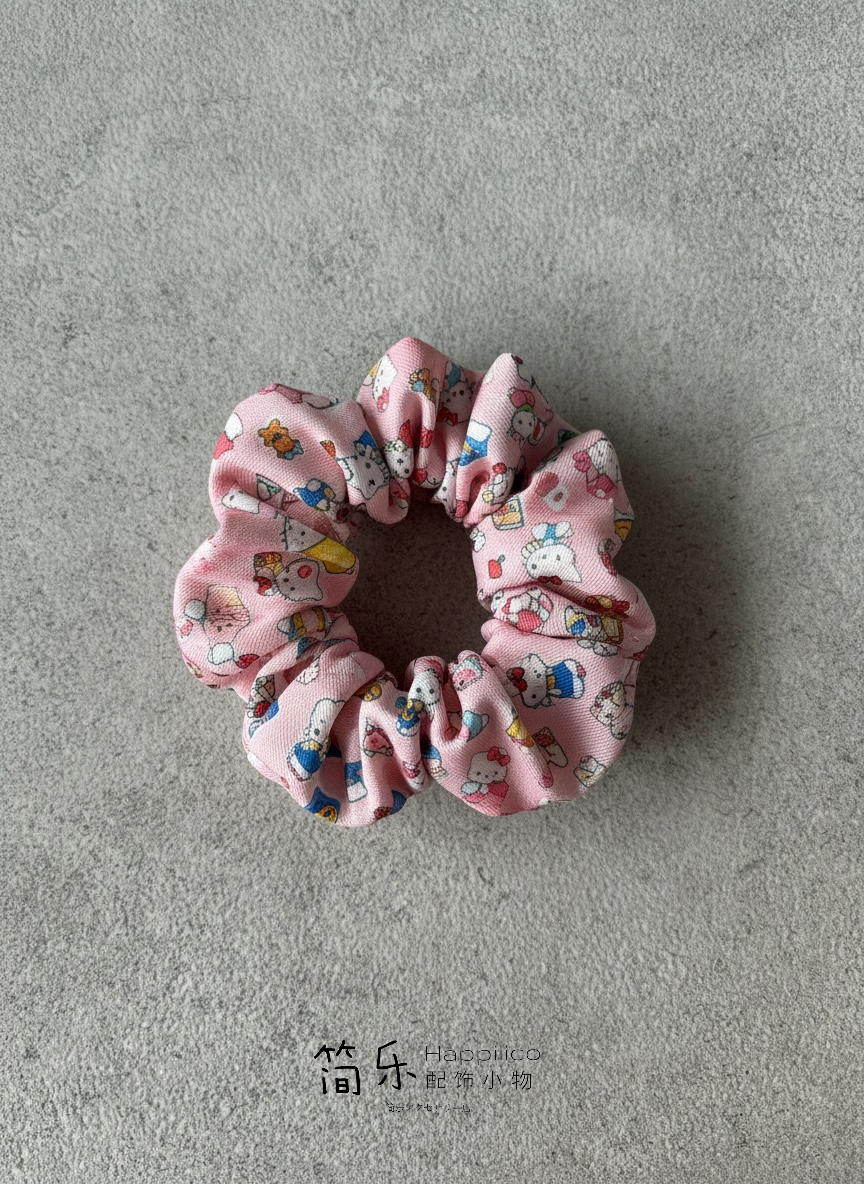 Kawaii character scrunchy