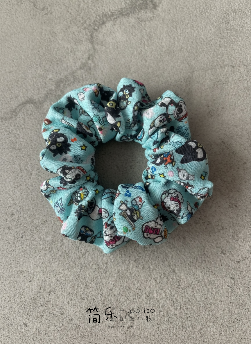Kawaii character scrunchy
