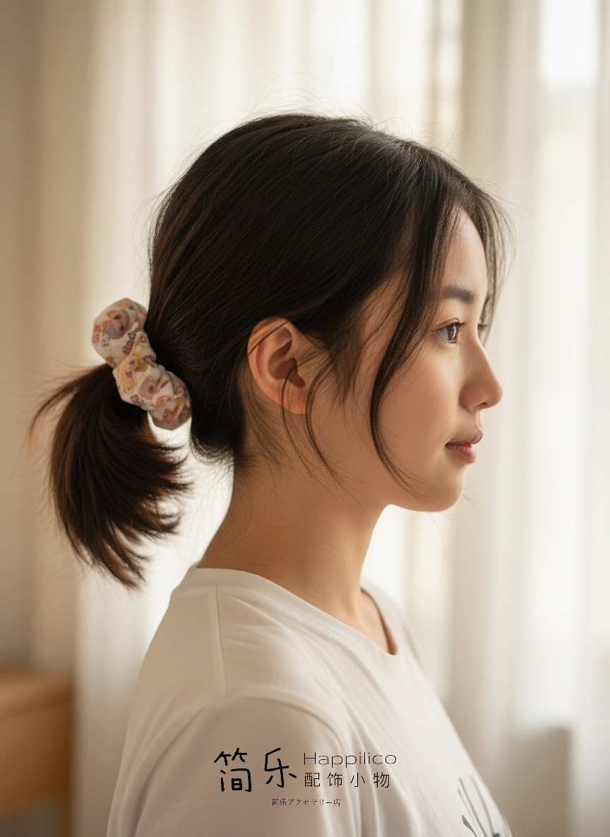 Kawaii character scrunchy