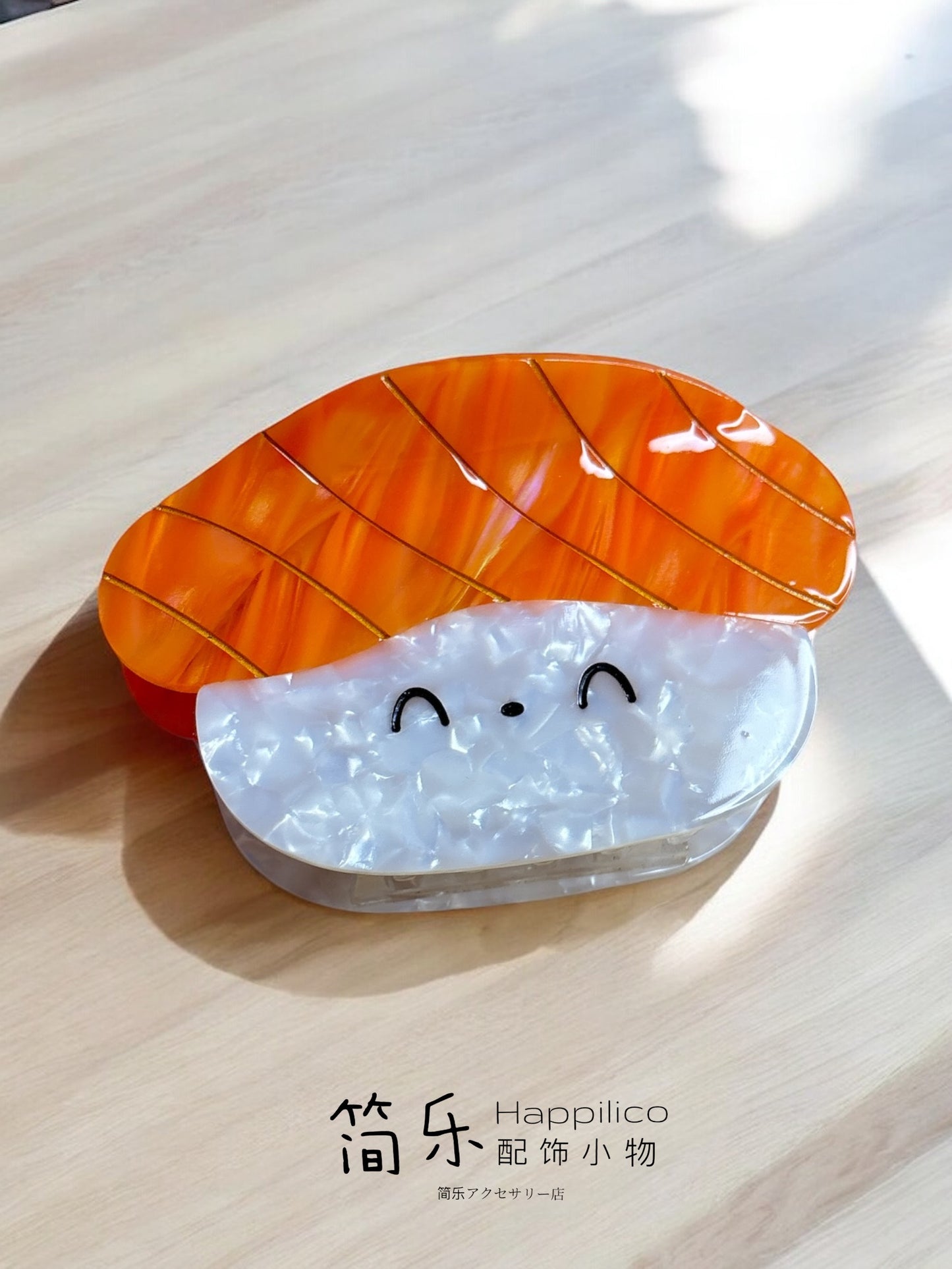 Kawaii Japan Sushi acetate claw series - Salmon Nigiri