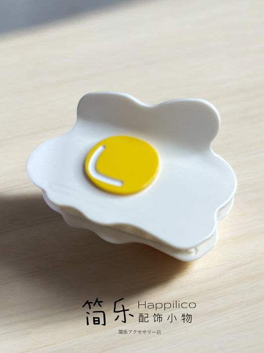 Foodie hair acetate hairclaw series - Sunny side up